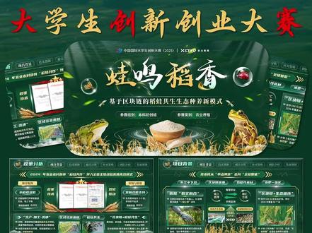 乡村振兴大创赛PPT,这么做金奖拿到手软 #大学生创新创业 #大学生竞赛 #挑战杯 #互联网+ #新业演示