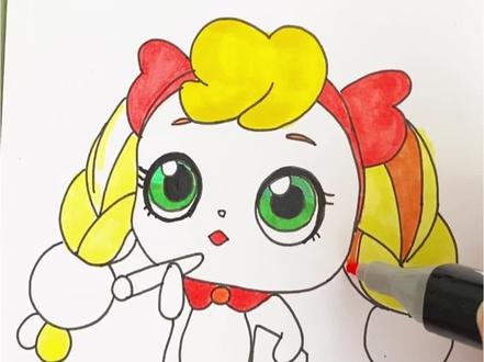 哪个是笔记萌可#爱心萌可 #简笔画 #亲子互动