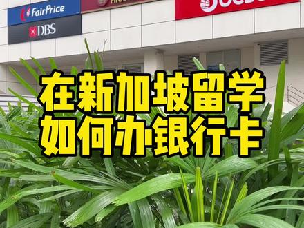 在新加坡留学 如何办银行卡#新加坡留学 #新加坡办银行卡 #大华银行 #星展银行