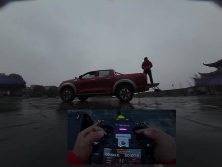 O3图传首飞,阴雨天,下午5点30分.光线极差! #第一视角 #fpv #b6fpv穿越机 #大疆O3