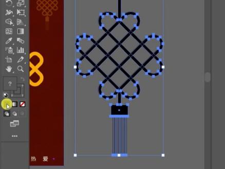 AI制作中国结小技巧 #平面设计 #AI教程 #AI小技巧 #PS教程 #图形设计 #字体设计 #版式设计 #LOGO设计 #AI小技巧