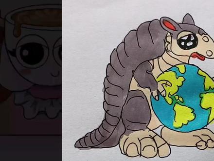 山海经怪物#简笔画#画画的baby @抖音创作小助手