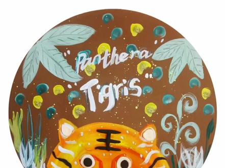 今日绘画作品《森林之王》#创意美术 #艺术 @抖音小助手 @抖音正能量 #水粉画