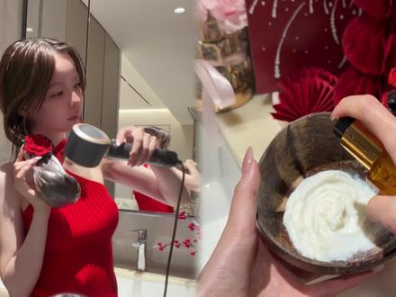 Hair care|以油养发 养出水光绸缎发🫧 #沉浸式护发#以油养发 #护发 #新年发型