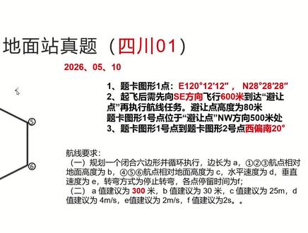 挂科率比较高的一题 主要在于细节把控。#地面站 #无人机培训 #小益无人机 #细节