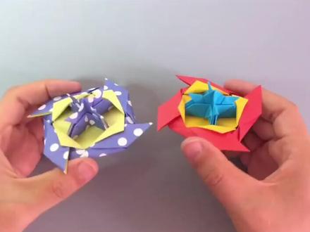 转的又久又稳的旋风小陀螺!#折纸 #手工