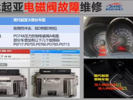 现代起亚压力控制电磁阀A故障维修方法,很常见的故障你们遇见过没 后来又是怎样修好的#汽车电脑维修 #汽车变速箱