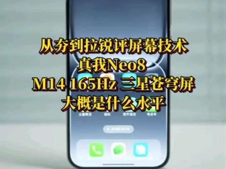 手机屏幕技术从夯到垃排名,真我Neo8的165Hz电竞苍穹屏 大概是什么水平?!#真我Neo8 #165Hz潮玩电竞旗舰 #科技下一站