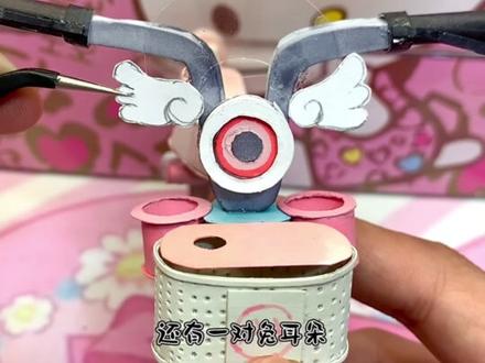 自制装饰迷你电动车 #我的手工日常