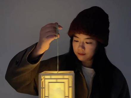 山水门灯笼 新手小白放心冲,简单材料自制筷子灯笼,手工作业,家居摆件,节日氛围、安静治愈,汉服搭配等都可出效果#手工DIY #创意灯笼手工 #自制灯笼 #国风美学 #自制氛围灯