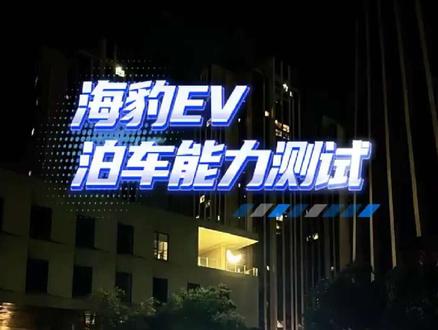 海豹EV自动泊车能力测试!#比亚迪 #比亚迪海豹