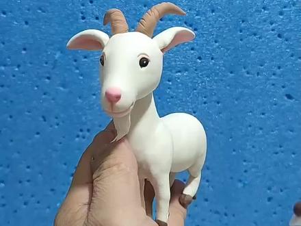 非遗面塑十二生肖羊面塑粘土手工教程#面塑 #粘土手工 #生肖羊#捏面人花馍