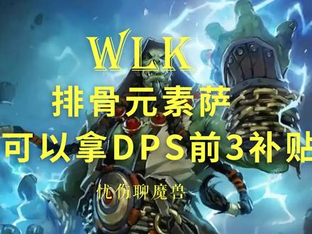 WLK 排骨元素萨 也可以拿DPS前3补贴 #魔兽世界怀旧服 #巫妖王之怒怀旧服 #魔兽世界
