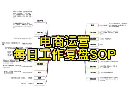 电商运营每日工作复盘SOP#电商 #电商运营 #电商复盘 #运营 #运营干货