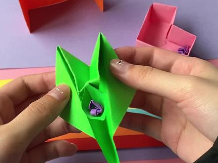 投篮机折纸教程下来啦,和孩子一起动手操作,增进亲子感情#亲子互动 #亲子手工 #创意折纸 #折纸