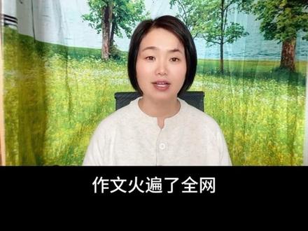 一个高中生的作文火遍全网