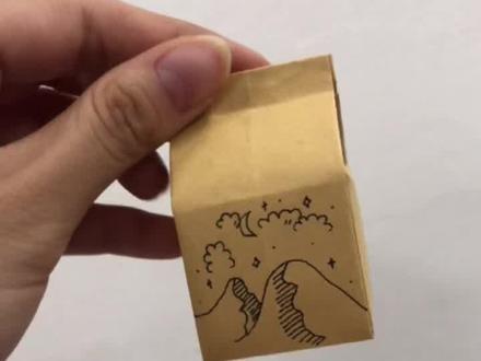 迷你牛奶盒教程❗这次与上次的不同.比较圆鼓鼓的哈哈哈哈#手工 #折纸 #折纸教程 #折纸盒子