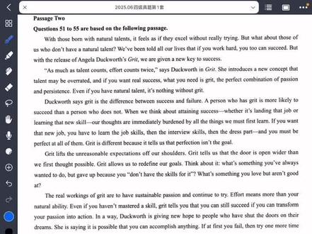 QQ哥带你秒杀四级仔细阅读?!(25-6-1)