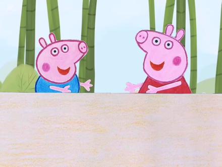 水蜜桃的果汁太多了,佩奇乔治做成了饮料,太好喝了 #动画 #动漫