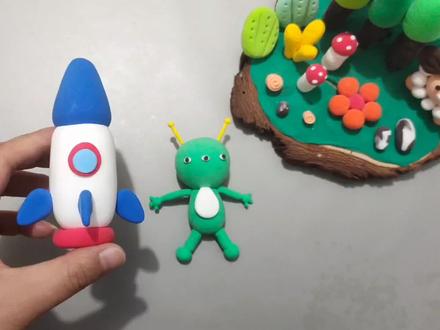 彩泥黏土童梦太空之火箭🚀视频教程超简单易上手亲子diy超轻黏土 #彩泥 #黏土 #超轻粘土手工 #橡皮泥 #粘土教程