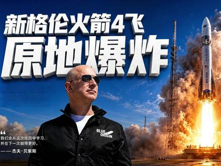 新格伦火箭4飞 原地爆炸 炸出一个2万亿帝国?新格伦爆炸背后的星舰V3到底有多恐怖!#新格伦火箭 #商业航天 #航天科技 #蓝色起源 #贝索斯