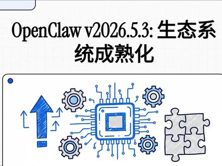 OpenClaw v2026.5.3 版本更新指南 OpenClaw v2026.5.3 版本更新指南。本次更新标志着 OpenClaw 从“单纯的 AI 框架”向“分布式节点控制中心”的迈进,重点在于远程文件操作能力的释放、内核极致瘦身以及交互协议的标准化。
