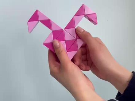 百变魔尺变小兔子| 湖滨镇中心幼儿园小三班 韩鑫#百变魔尺小兔子教程