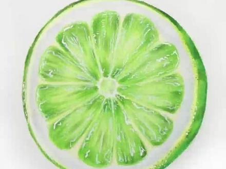 这样画彩铅切开的柠檬,真的很简单的,你一定能学会!#零基础学画画 #彩铅 #手绘 #画画 #艺术