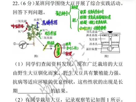 这道2026会考真题把三大生理作用的坑都集齐了,现在跟着苏苏老师把坑都踩平,会考直接拿满分~ #初中生物 #生物 #生地会考 #考点 #生物会考