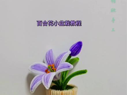 扭扭棒百合花小盆栽教程#扭扭棒 #手工diy #简单手工花制作教程 #好看的花一定要分享给你 #百合