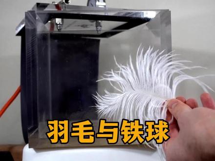 羽毛与铁块同时落下#科普 #内容启发搜索