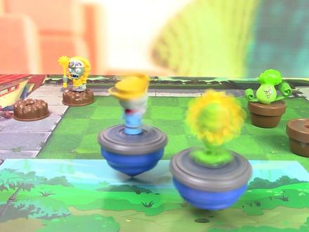 植物大战僵尸菠菜拳击手陀螺对战玩具