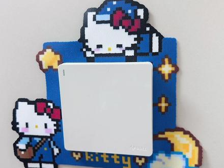 拼豆日记|HelloKitty🎀开关框#拼豆 #拼豆日记 #拼豆教程 #拼豆日常 #烫豆