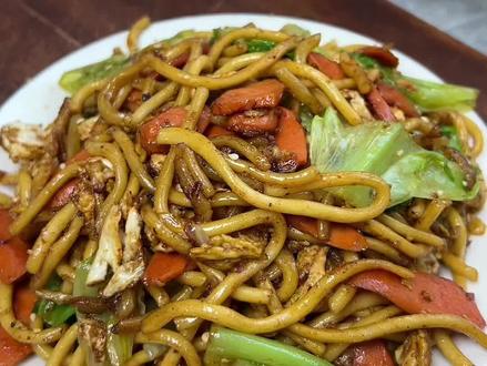干炒饸饹,大家快去试试 #美食教程 #懒人食谱 #教你做美食 #面食教程 #家常炒面做法
