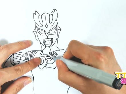 手绘究极赛罗奥特曼!攻防兼备的最强奥特战士,奥特曼手绘教程