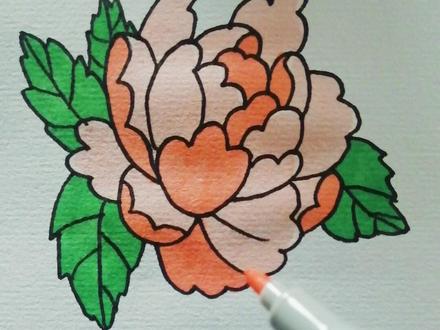 花中之王,十大名花之一,看画的是什么花?@抖音小助手 #简笔画 #手绘 #画画 #牡丹