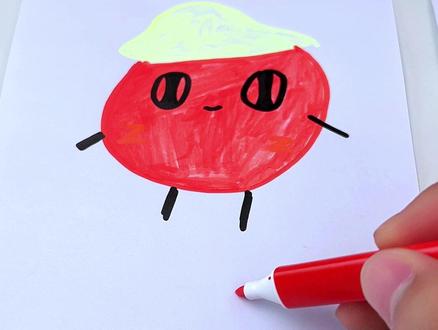 喜欢画蛋仔的小朋友一定要描一描这个#蛋仔派对线稿描摹本 #控笔训练