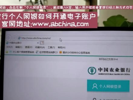 农行个人网银如何开立电子账户#农行网银#电子账户