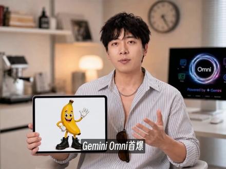 谷歌全新Gemini Omni首曝,视频版「香蕉」来了! #omni #AI #nanobanana #谷歌 #AIGC