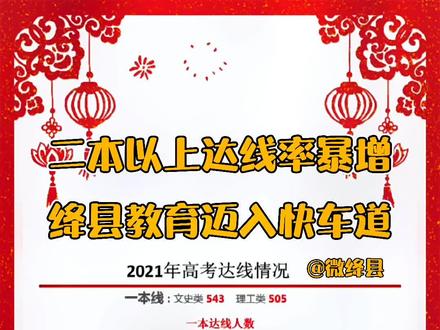 #又见山西 2021年绛县高考成绩揭晓!考生比去年少517人,二本线以上增加53人#绛县 #美丽绛县