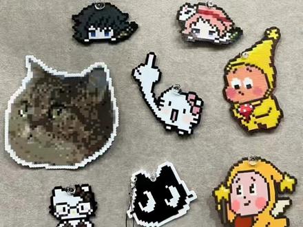 喵谷屋拼豆流程#拼豆 #拼豆豆手工