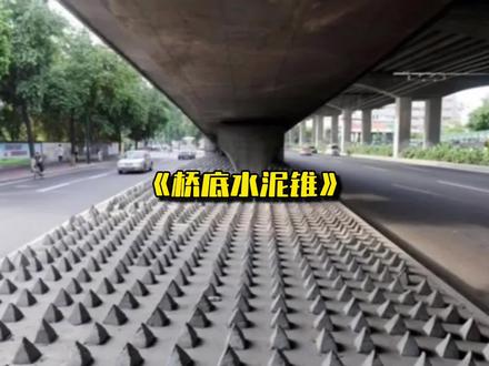 立交桥下一排排水泥锥到底是干什么用的?