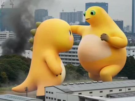 《成年奶龙vs奶龙》 #奶龙 #抽象