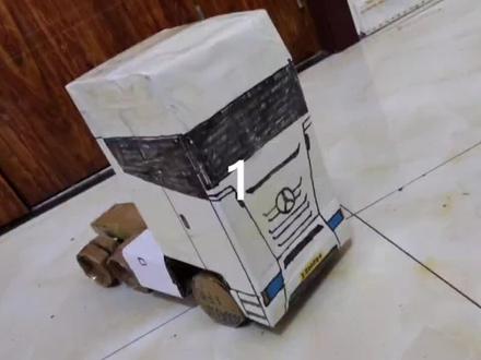 #手工制作 #纸盒改造 #模型制作 用废纸改造模型半挂卡车