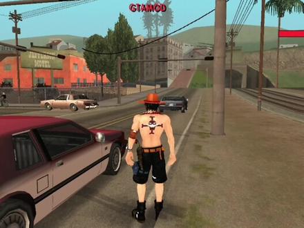 浅耍一下艾斯 #单机游戏 #GTAMOD #火影忍者