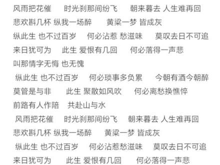 《纵此生》音乐解读,短但也有点意思 #纵此生dj #歌词 #解读 #音乐