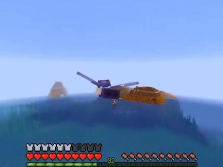 我的世界:网易版最简单的鞘翅飞行教程,跑图太轻松!