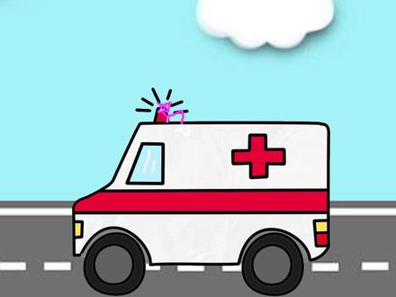 怎么画救护车简笔画教程#儿童简笔画