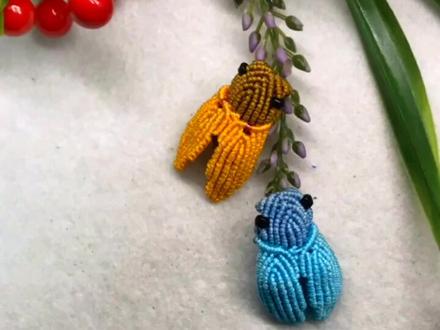 #纯手工编绳 #编绳教程 #手工编织零基础教学 一鸣惊人小金蝉教程①