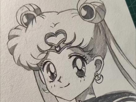 手绘教程 美少女战士 水兵月 #绘画过程图